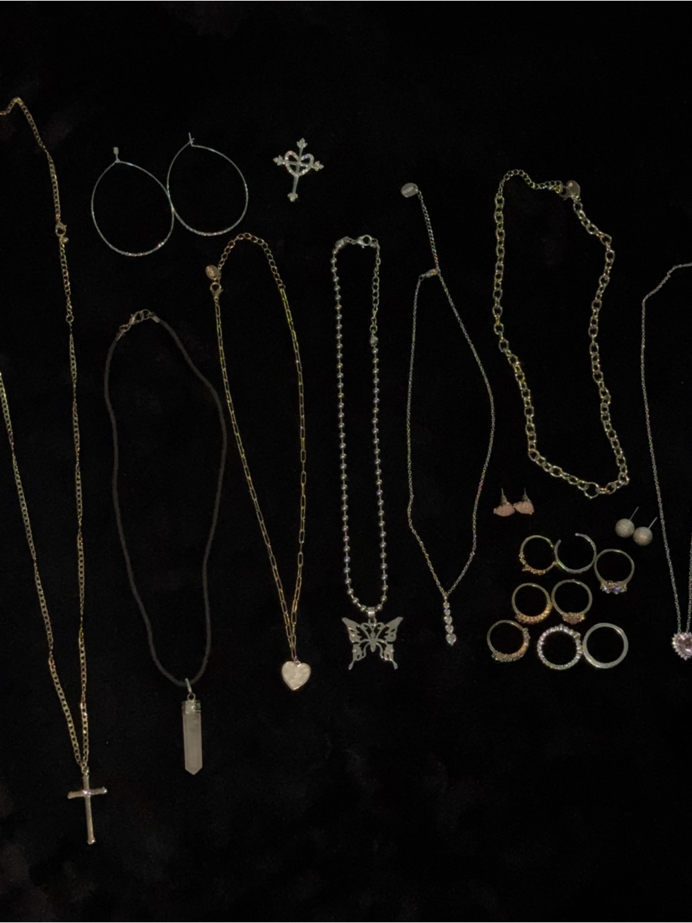Jewelry Bundle - Necklaces, Rings and Earrings Lot Fashion Jewelry